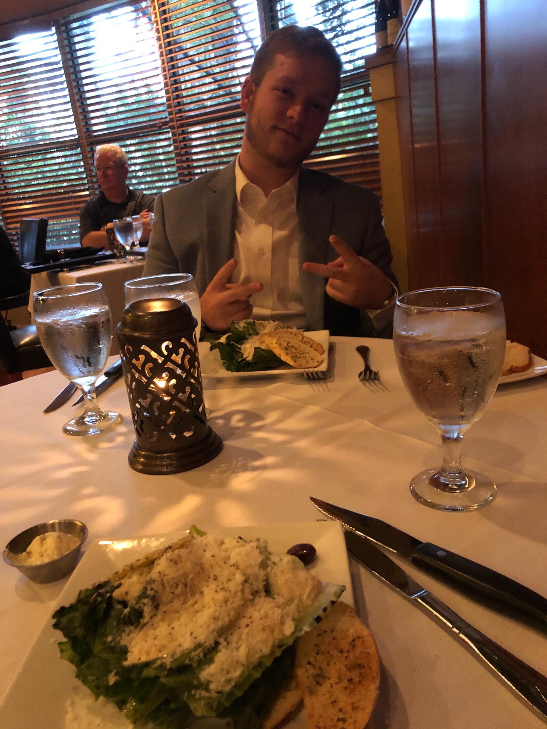 We officially became girlfriend and boyfriend when Pierce took Sofia to Embers for a nice dinner. 