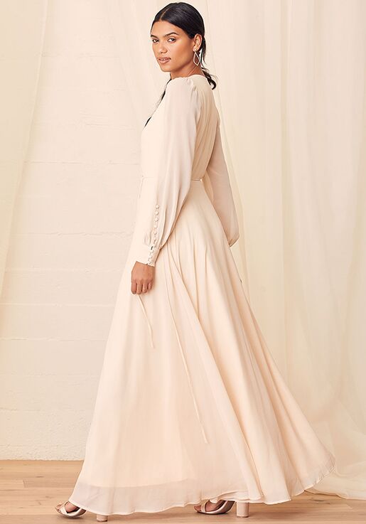 lulus long sleeve maxi
