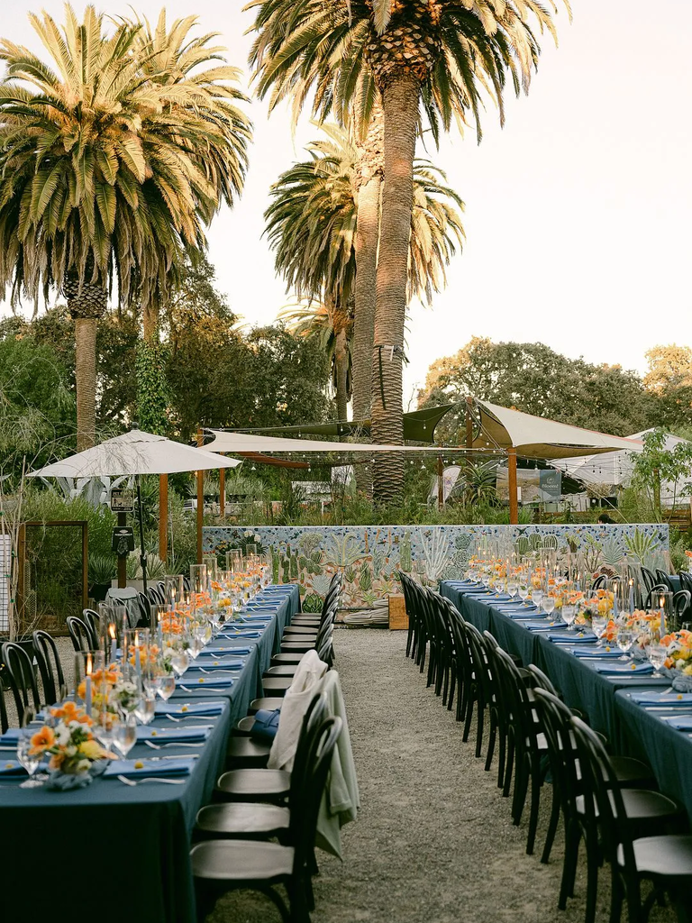 Navy Blue and Orange Wedding Colors