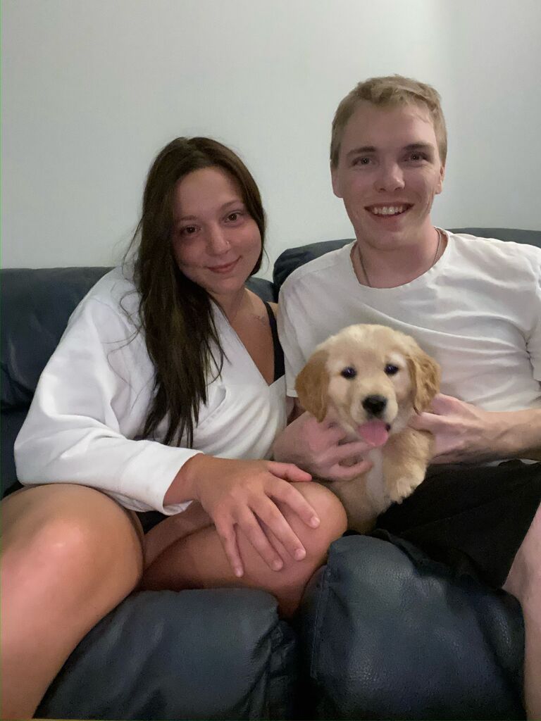 We got our first dog together. Welcome to our family Lilly