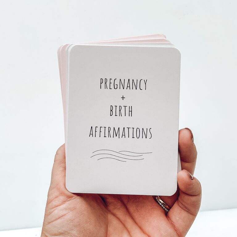 Pregnancy and birth affirmation cards