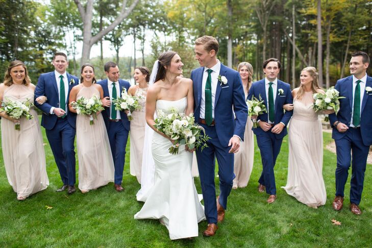 neutral bridal party