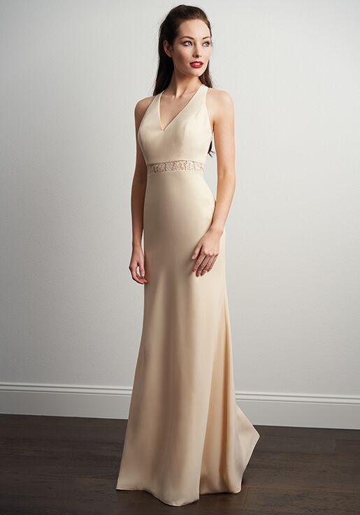 crepe bridesmaid dresses