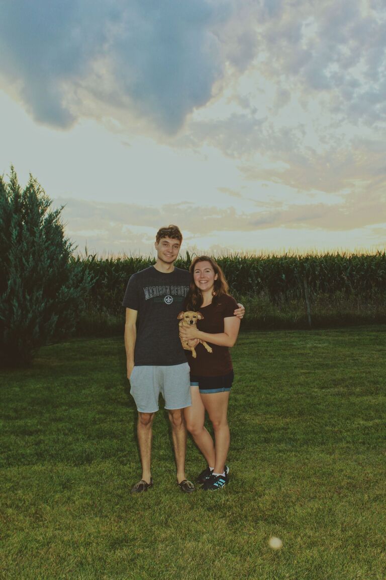 Well, we were back to long distance! I began my Master's in Omaha while Colin started his PhD program in Madison. I also adopted Rosie around this time (3 days after moving to Omaha lol).