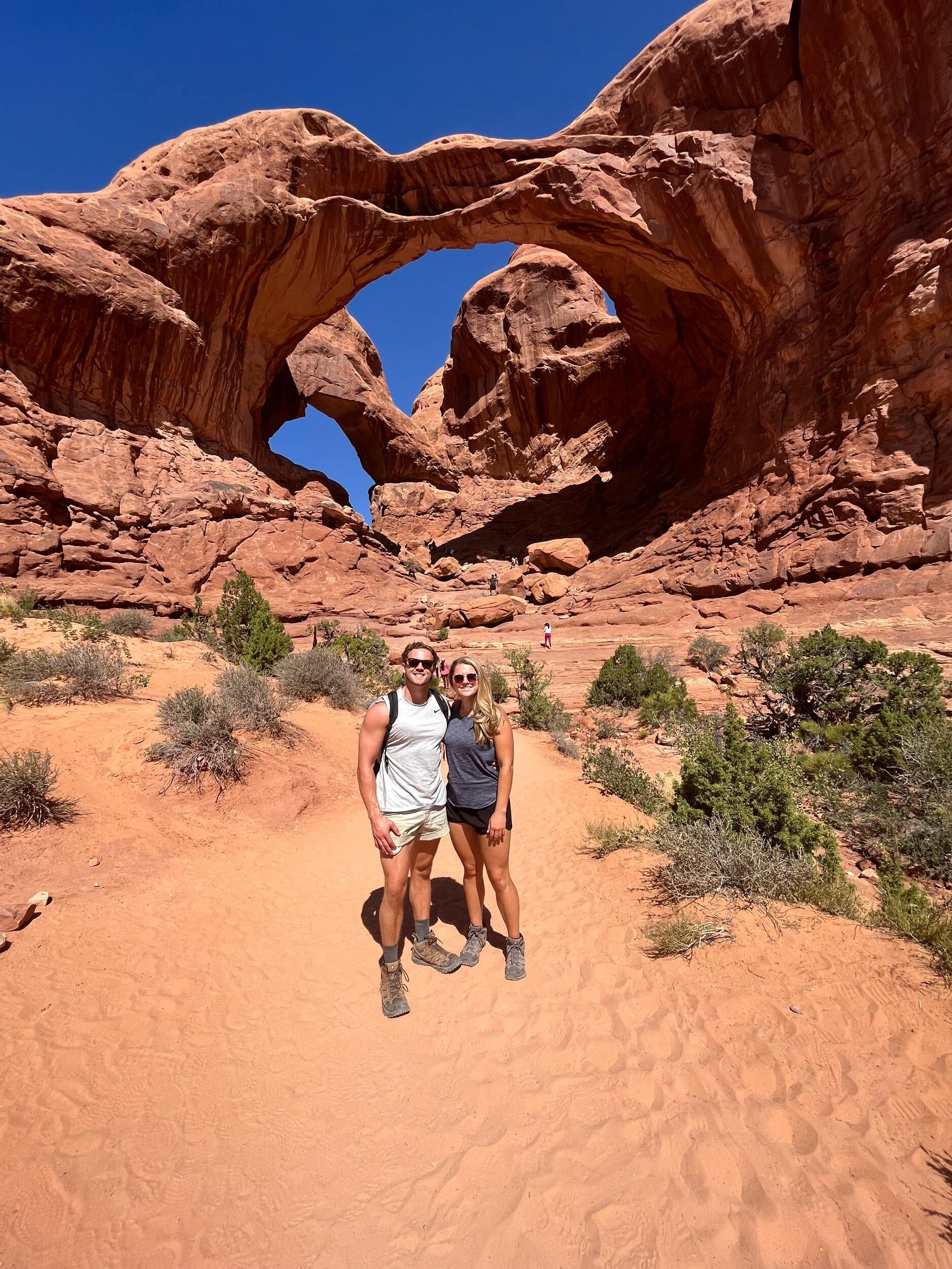 Taking advantage of a long weekend to explore other parts of the West, Alec and Maddy journeyed to Moab, UT for a weekend of camping and hiking in the desert.