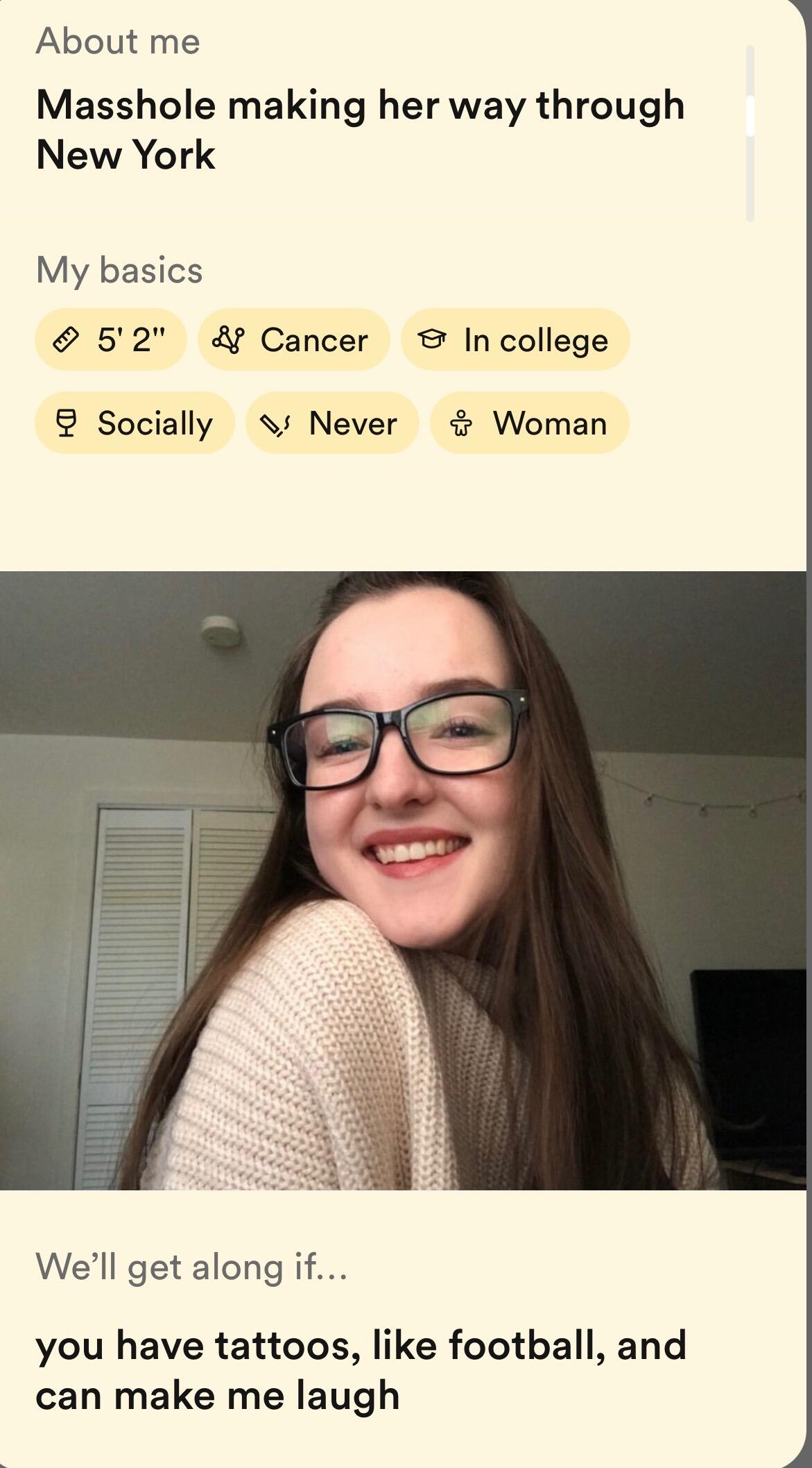 It was love at first swipe. After seeing that Bella was from Massachusetts, Stephen knew he had to fulfill his family's legacy of dating people that live in New England.