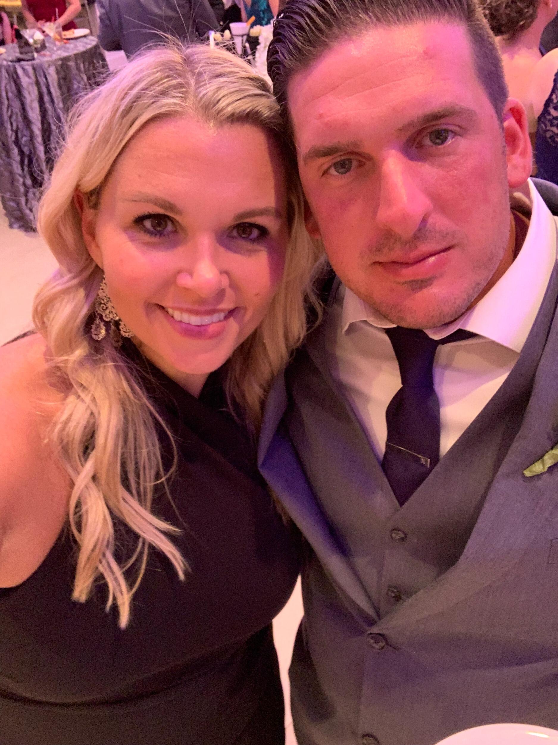 Glamourous at Rob and Marissa Terry's wedding (who, also met at the Stumble Inn just six months before Rene and Heather!)