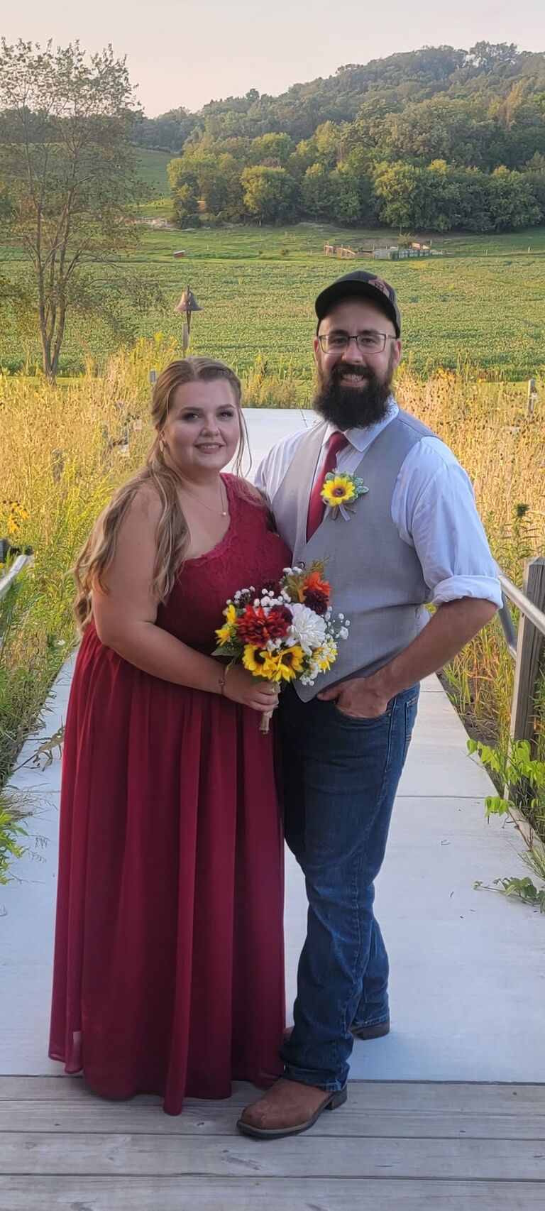From our friends' wedding that we both were so honored to be in!