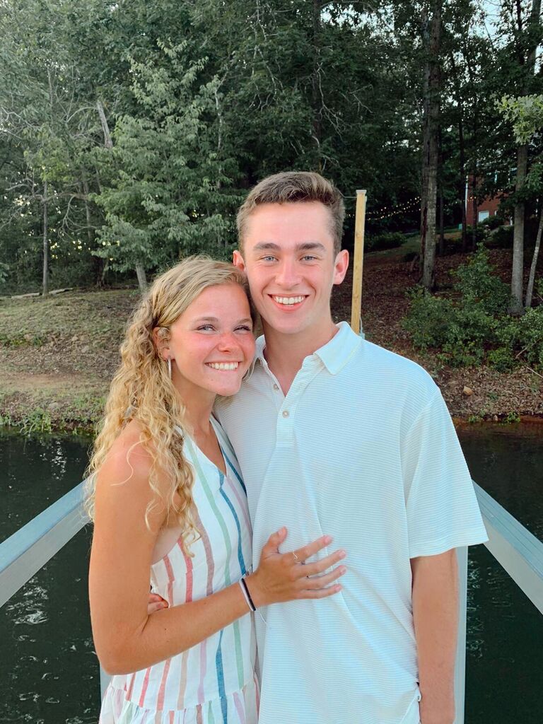No Senior year Prom for us because of the pandemic, so we took matters into our own hands and had "Lake Prom!" Spent the evening dancing with some friends out on the dock and making the most of it.
