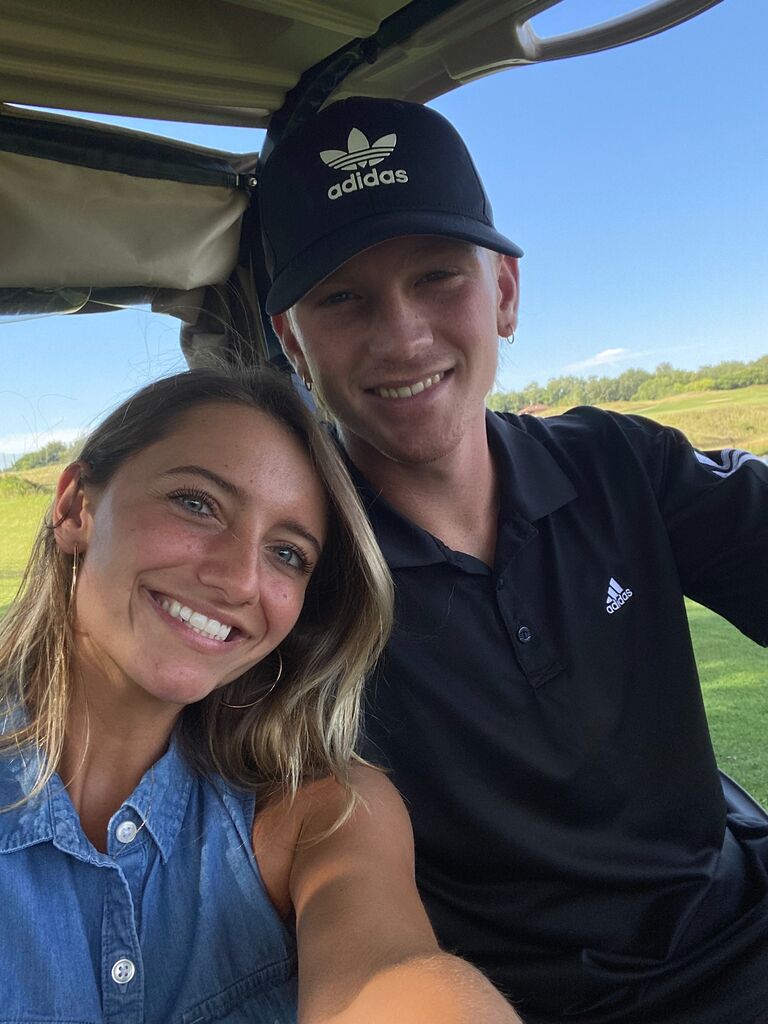 The first of many many MANY golf dates. 