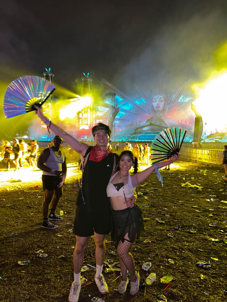 Our first big EDM music festival at EDCO 2023.