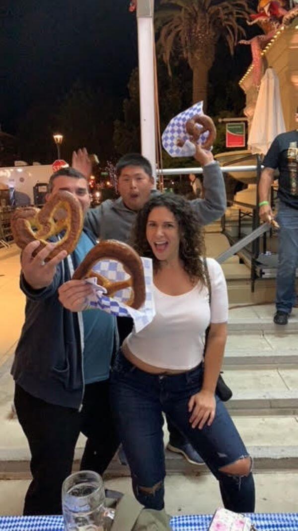 First time John and Jen hung out. Safe to say we bonded over pretzels and having fun with friends!