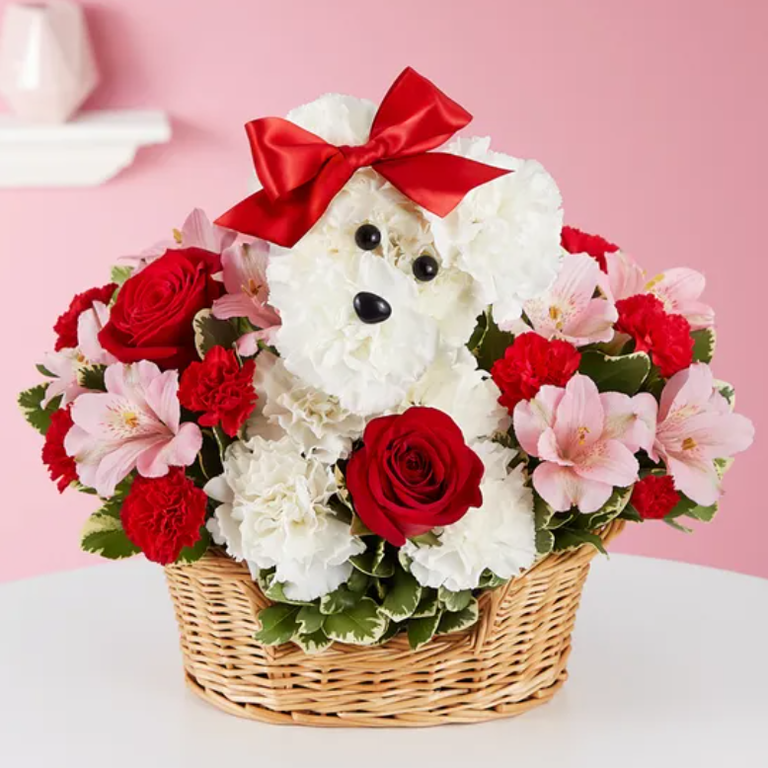 floral arrangement gift for valentine's day