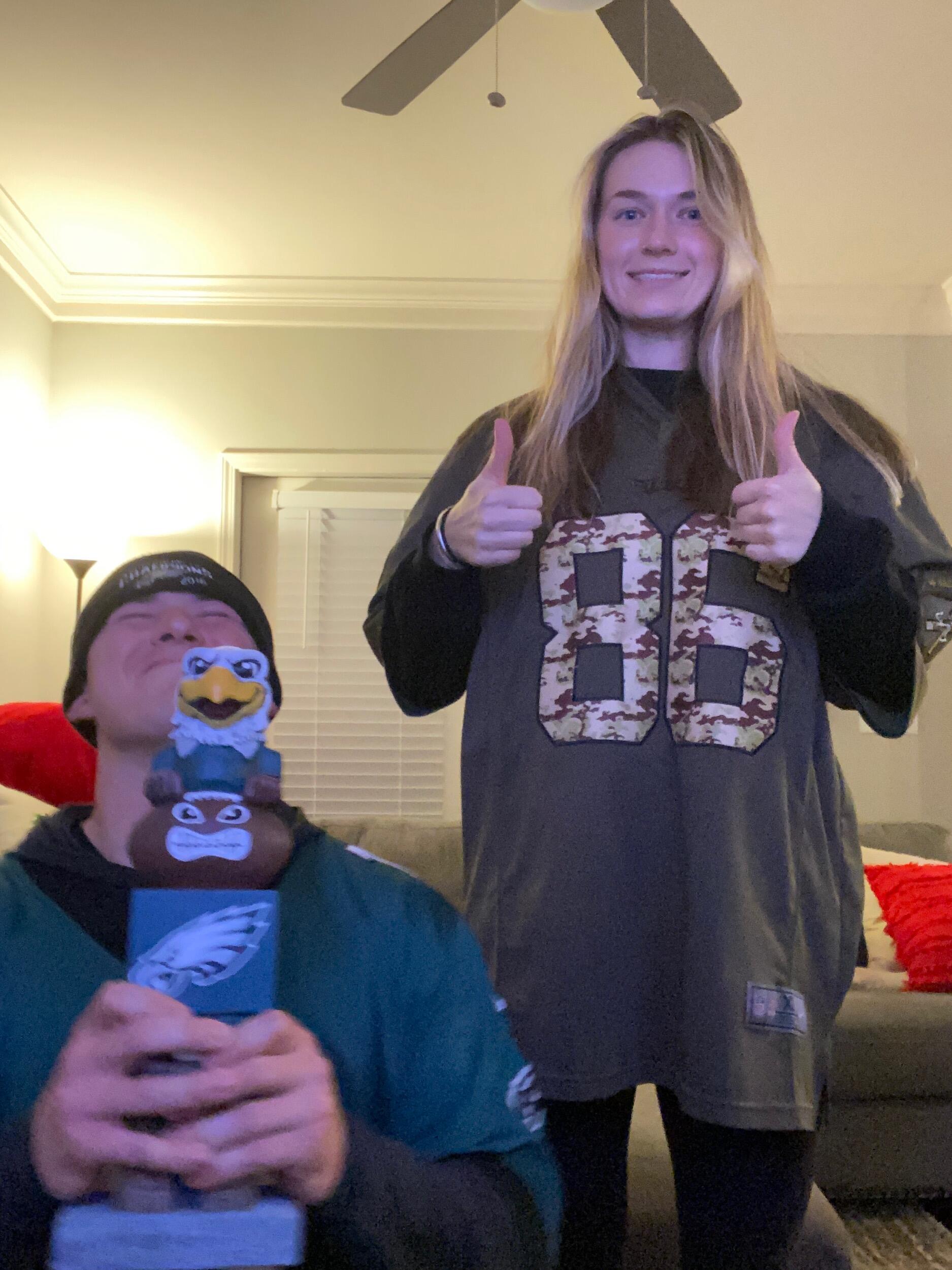 When Haley became an Eagles fan .... clearly an important milestone 