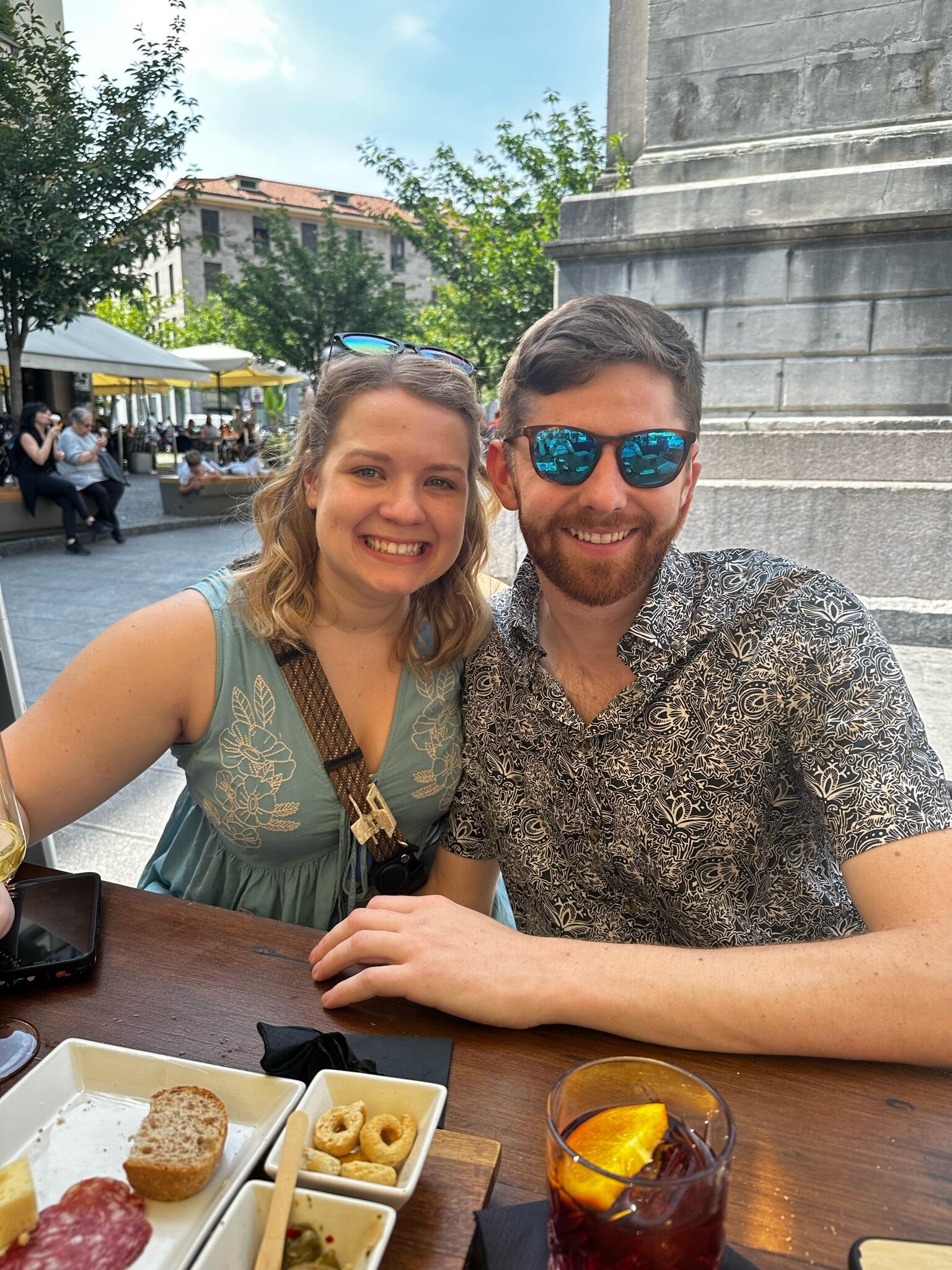 Taylor and Alex arrive in Italy.  (Note the date)