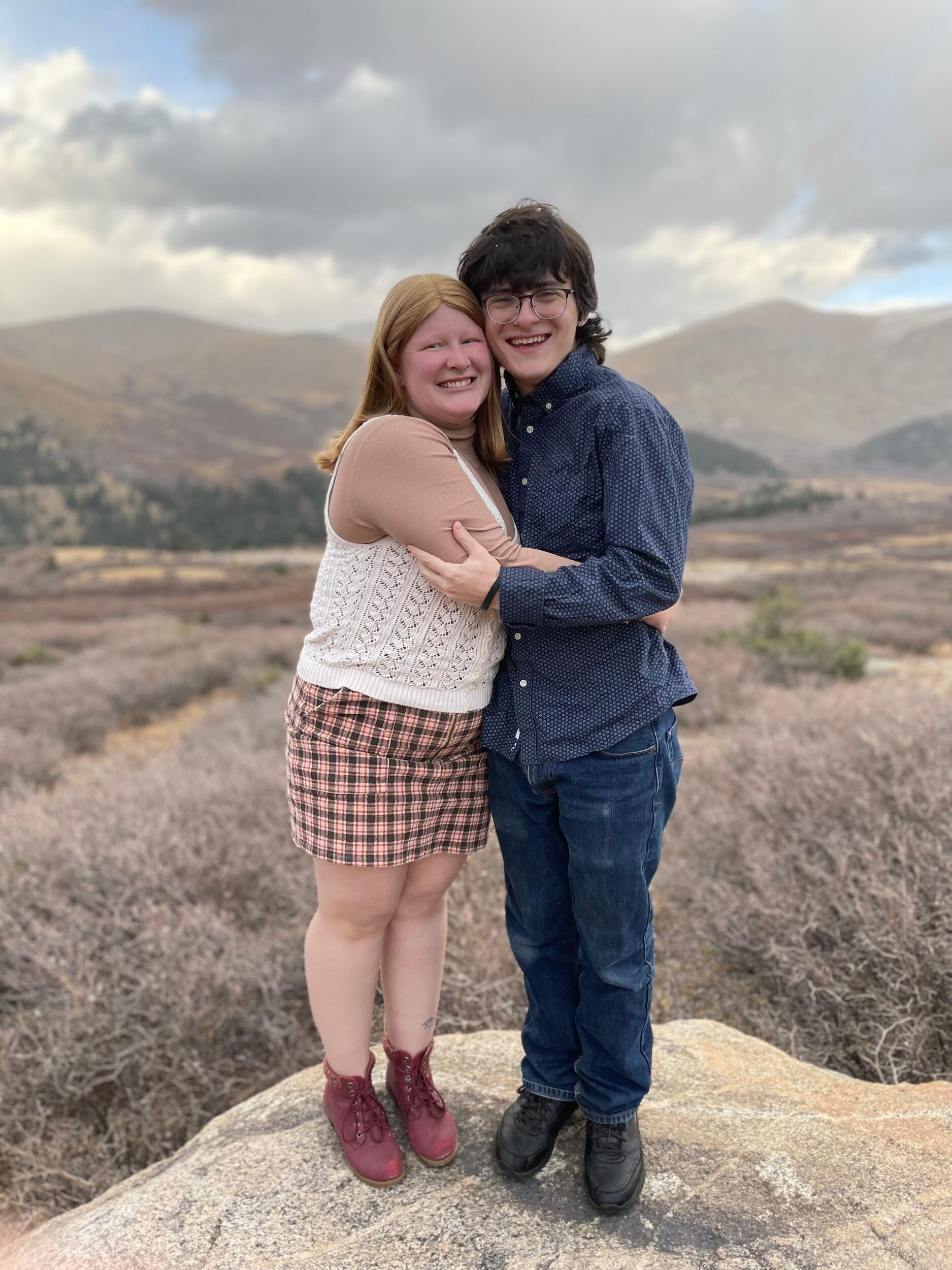 While on a trip to see the fall colors, they both had the rings. She thought he might propose, he thought she was going to propose. It was meant for another day...