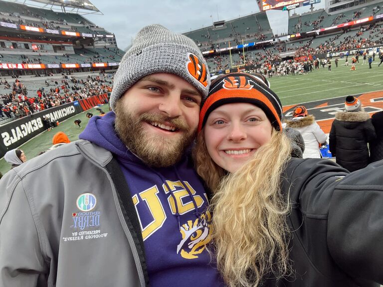 Our first NFL game... few days before our engagement 