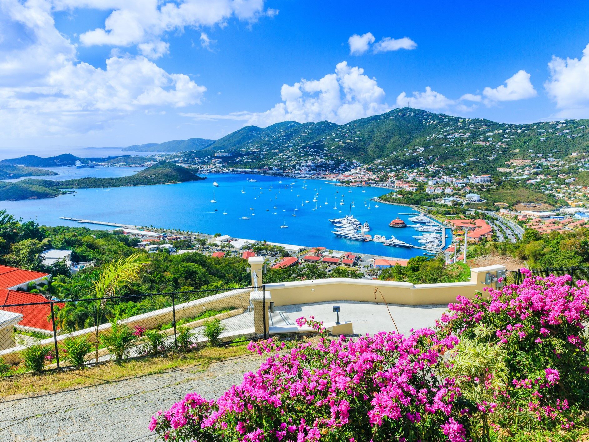 The island of St. Thomas in the US Virgin Islands