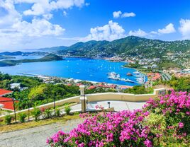 The island of St. Thomas in the US Virgin Islands
