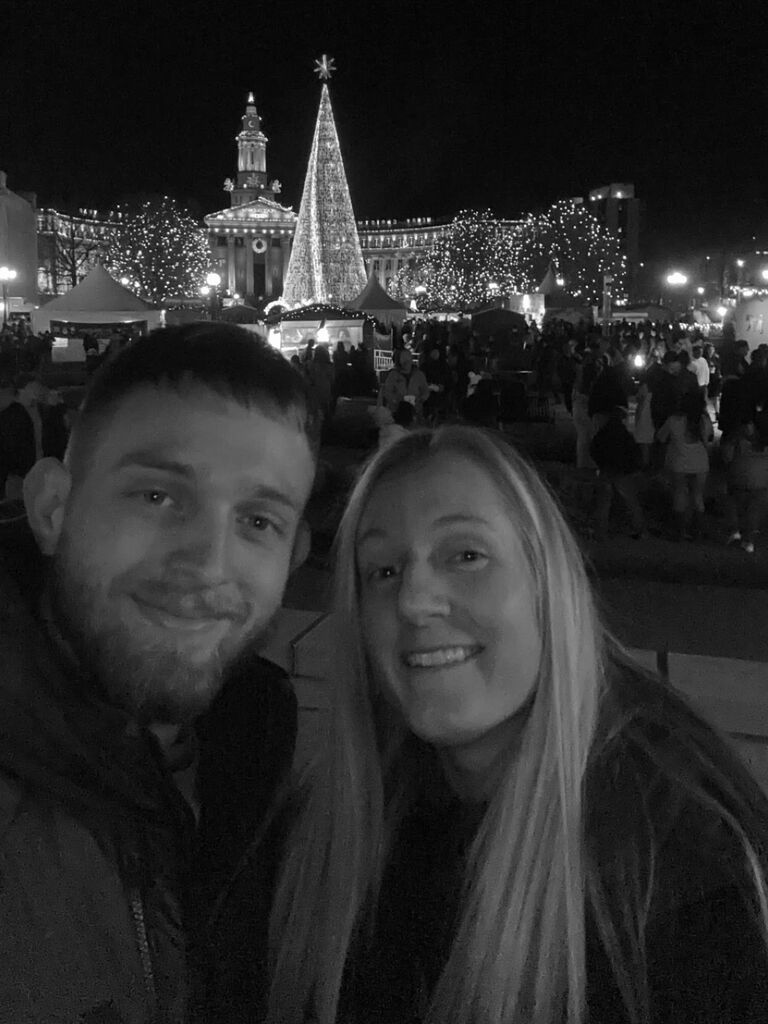 Started off celebrating Christmas with a German festival, having no idea Michael is going to pop the question a week later.
