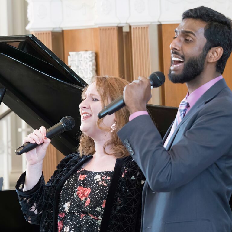 Vinay put on a recital at Westminster Presbyterian Church, where he and Nikki sing in the choir.