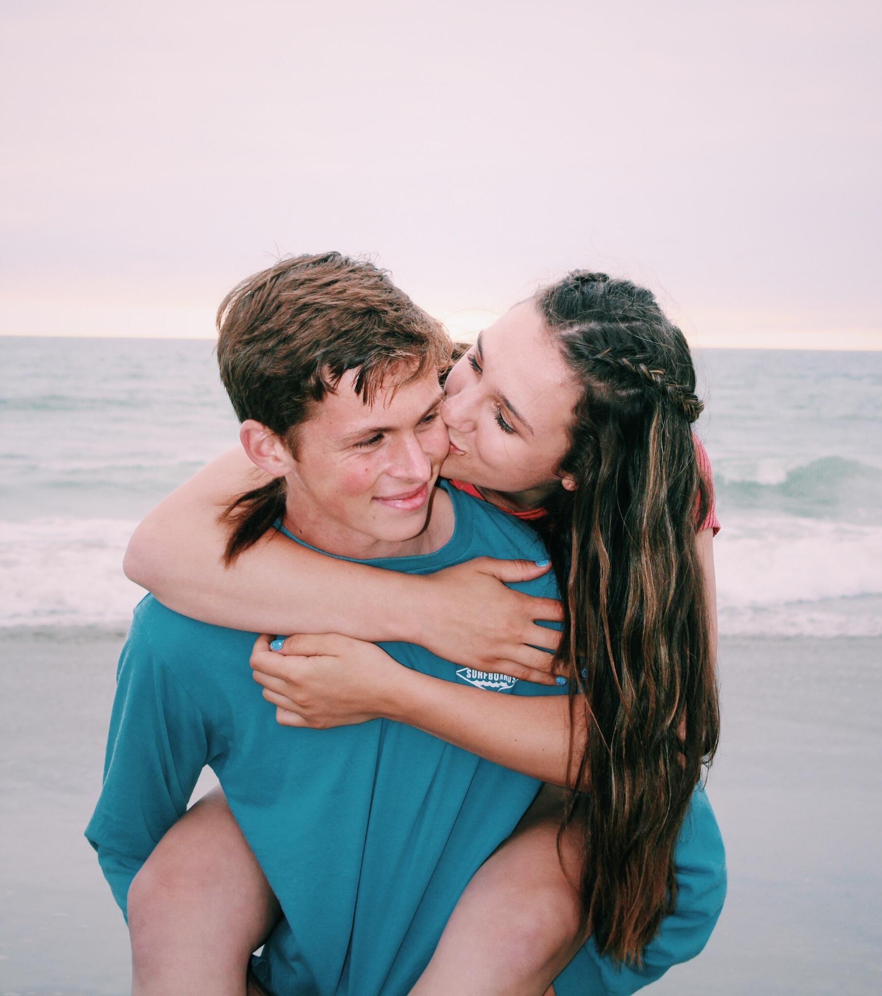 They dated all throughout high school in San Diego.