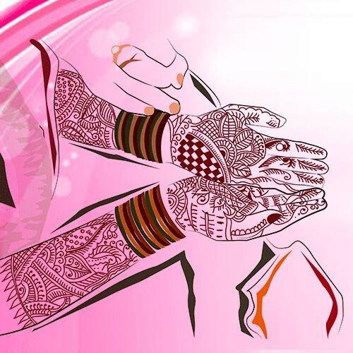 MEHANDI & LUNCH - (1:00 PM - 3:30 PM)
Mehandi is a significant part of a traditional hindu wedding, the women from both sides adorn their hands with henna which will symbolise good health and prosperity.