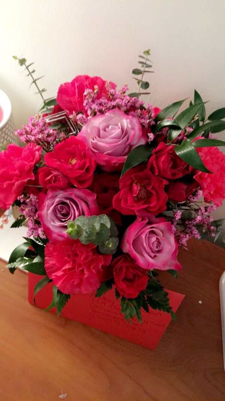 Less than a month had passed after our first date when Zach had surprise flowers delivered to my dorm room at Arkansas State. The sweetest card was included. He came to Jonesboro after work to take me out on a Valentine's date when he asked me to be his girlfriend!