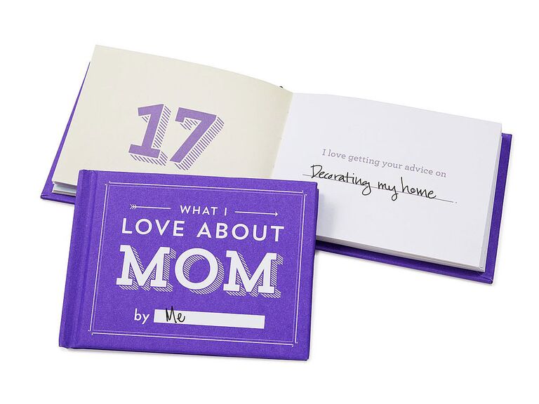 Fill-in-the-blank What I Love About Mom book mother-of-the-groom gift