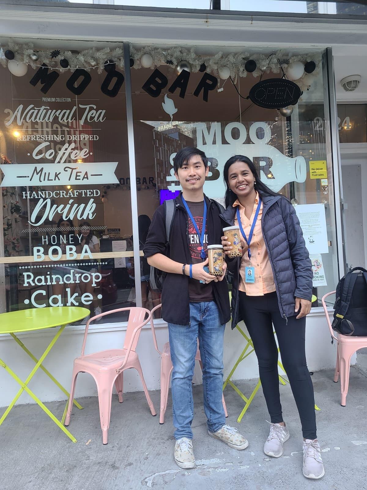 The start of our boba addiction marked with a commemorative glass.