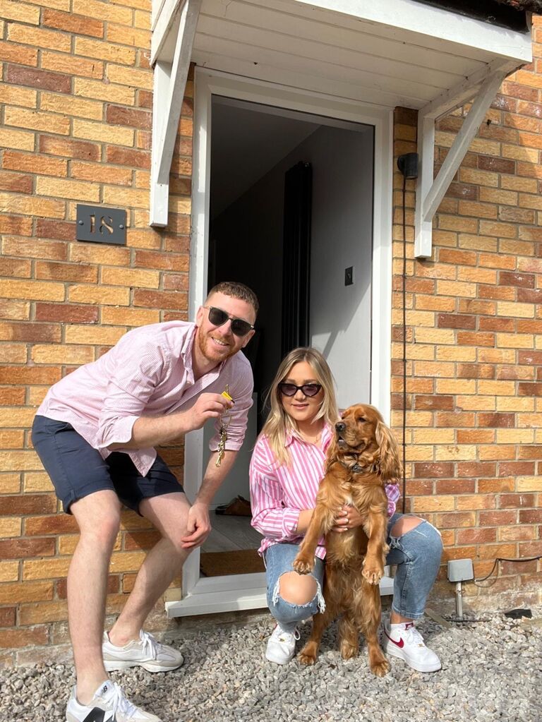 Purchased and moved in to our first home together.  🔐 