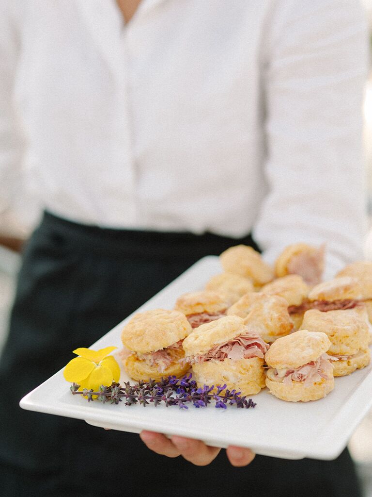 Biscuit sandwiches wedding appetizers