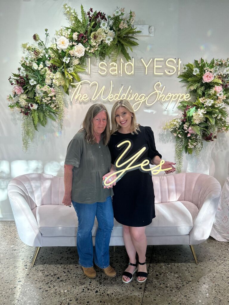 Tara said yes to the dress!