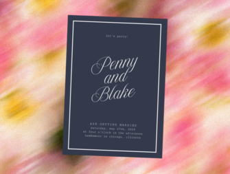 Graphic design of invitations in mailbox ready to be sent