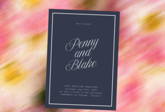Graphic design of invitations in mailbox ready to be sent