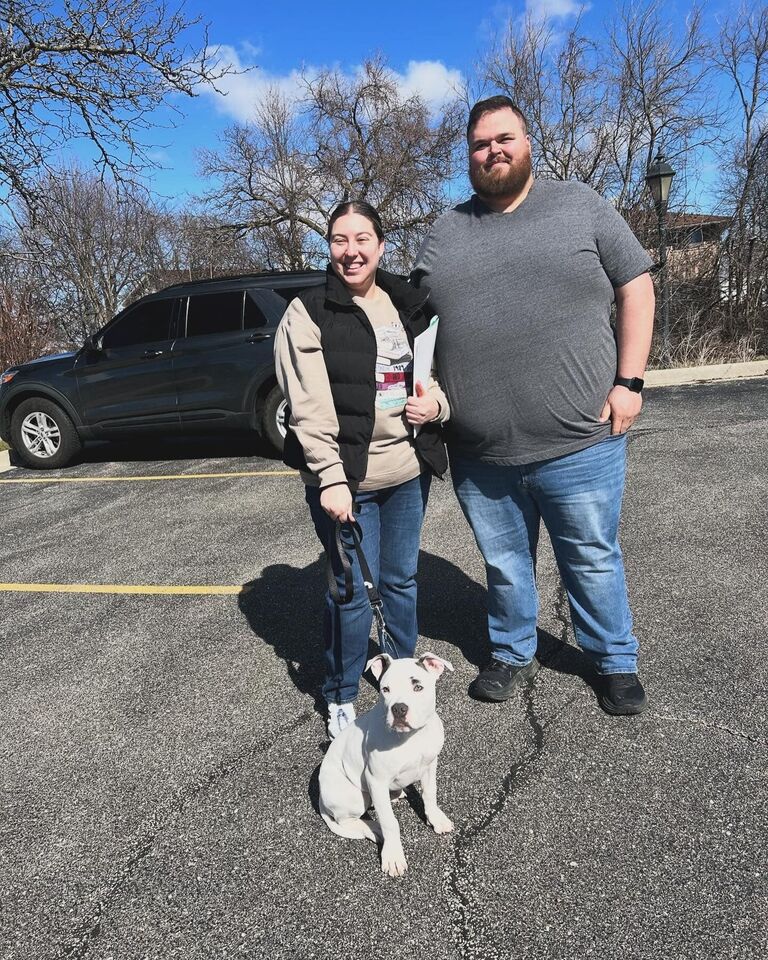 The day we rescued Wrigley and welcomed him to our family.