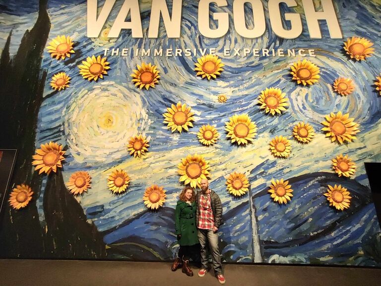 Engagement Day! And a trip to the Van Gogh exhibit. 