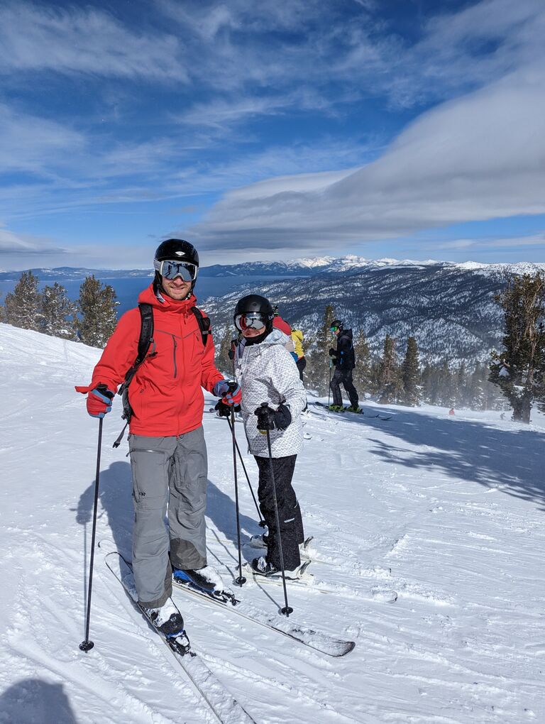 Skiing in Heavenly, CA