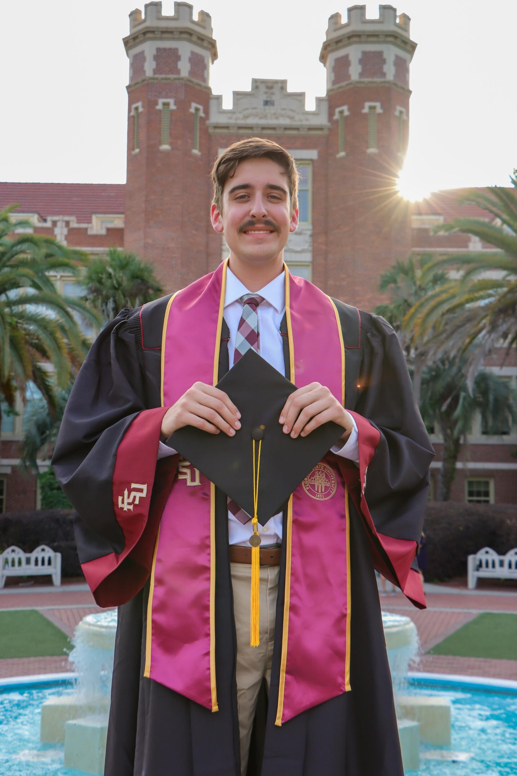 And Colby graduating with his B.S. in Computer Science, as a recipient of the SMART DoD Scholarship!  He started his Data Science Masters program at FSU in Fall 2025 :)