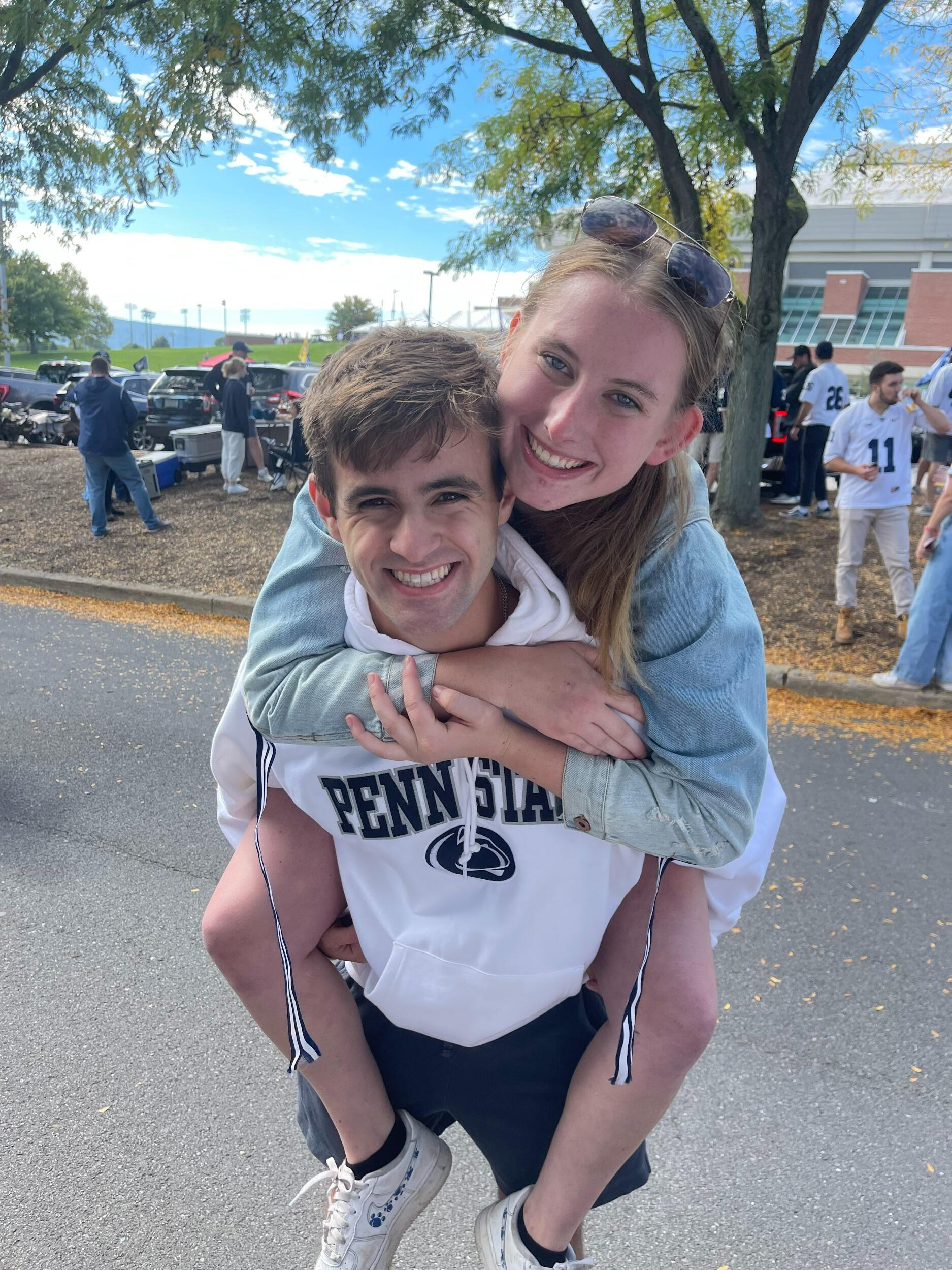 It was then time for Kendra to leave home and go back to Penn State to get her Bachelor's degree. Kendra and CJ continued to make endless memories when he visited her on the weekends, and her Penn State family quickly became his too. 