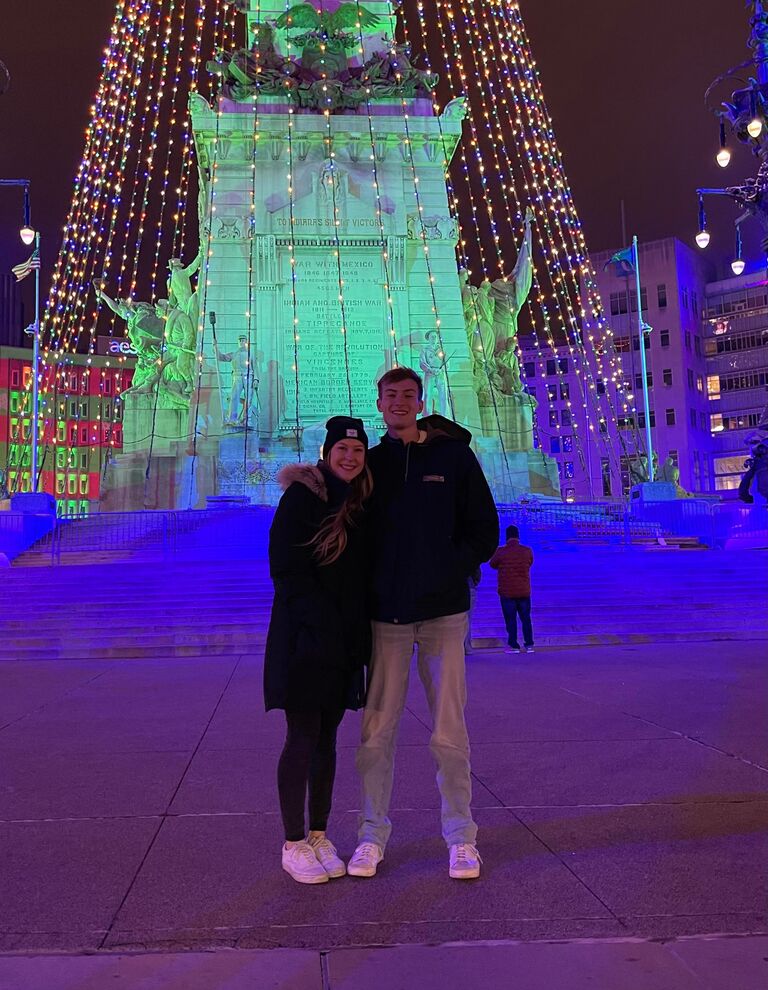 We took a trip to Indy and visited a beautiful Christmas light display in Frankfort.