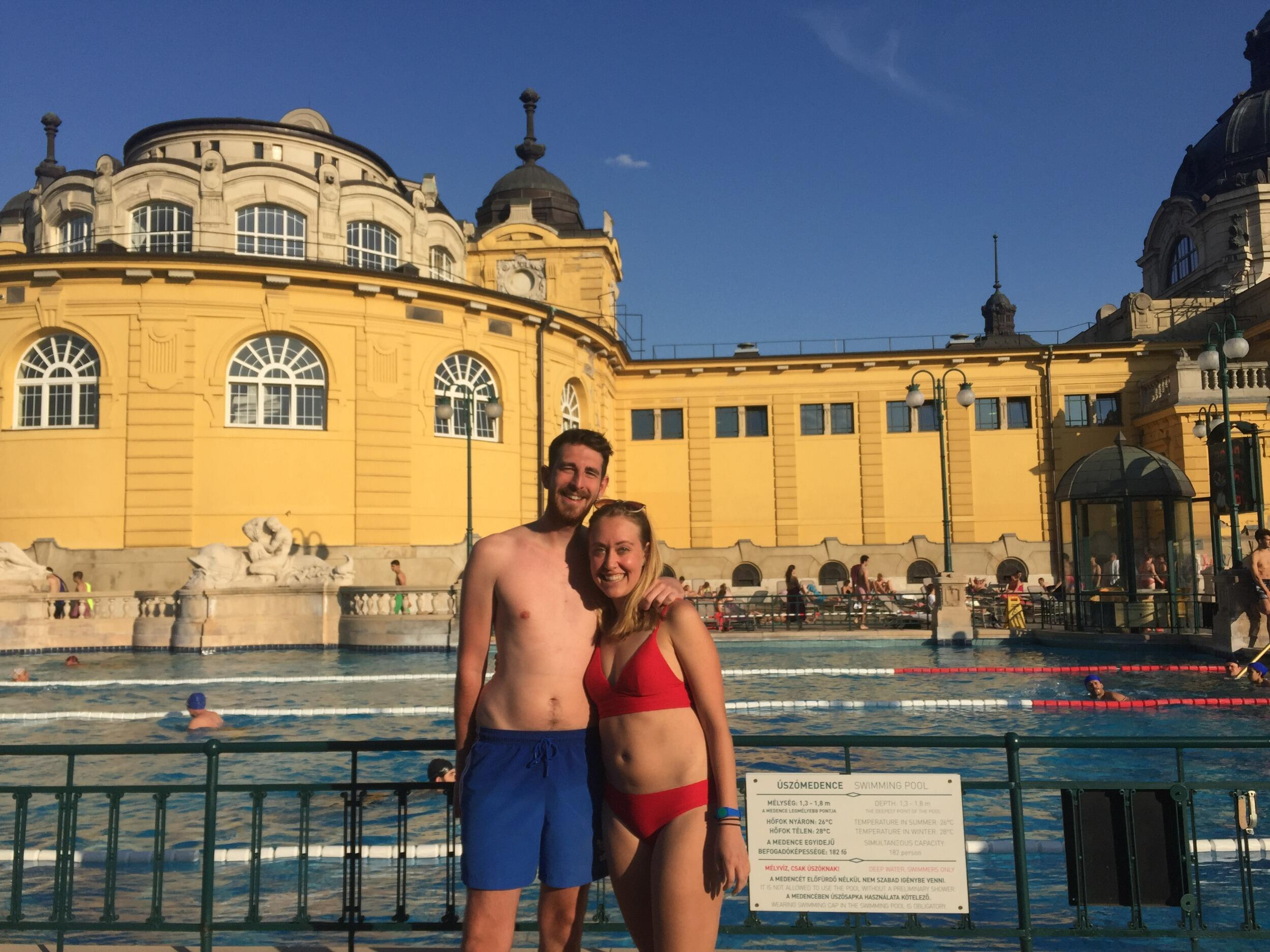 Mark surprised Erika with a birthday trip. Budapest, Hungary
