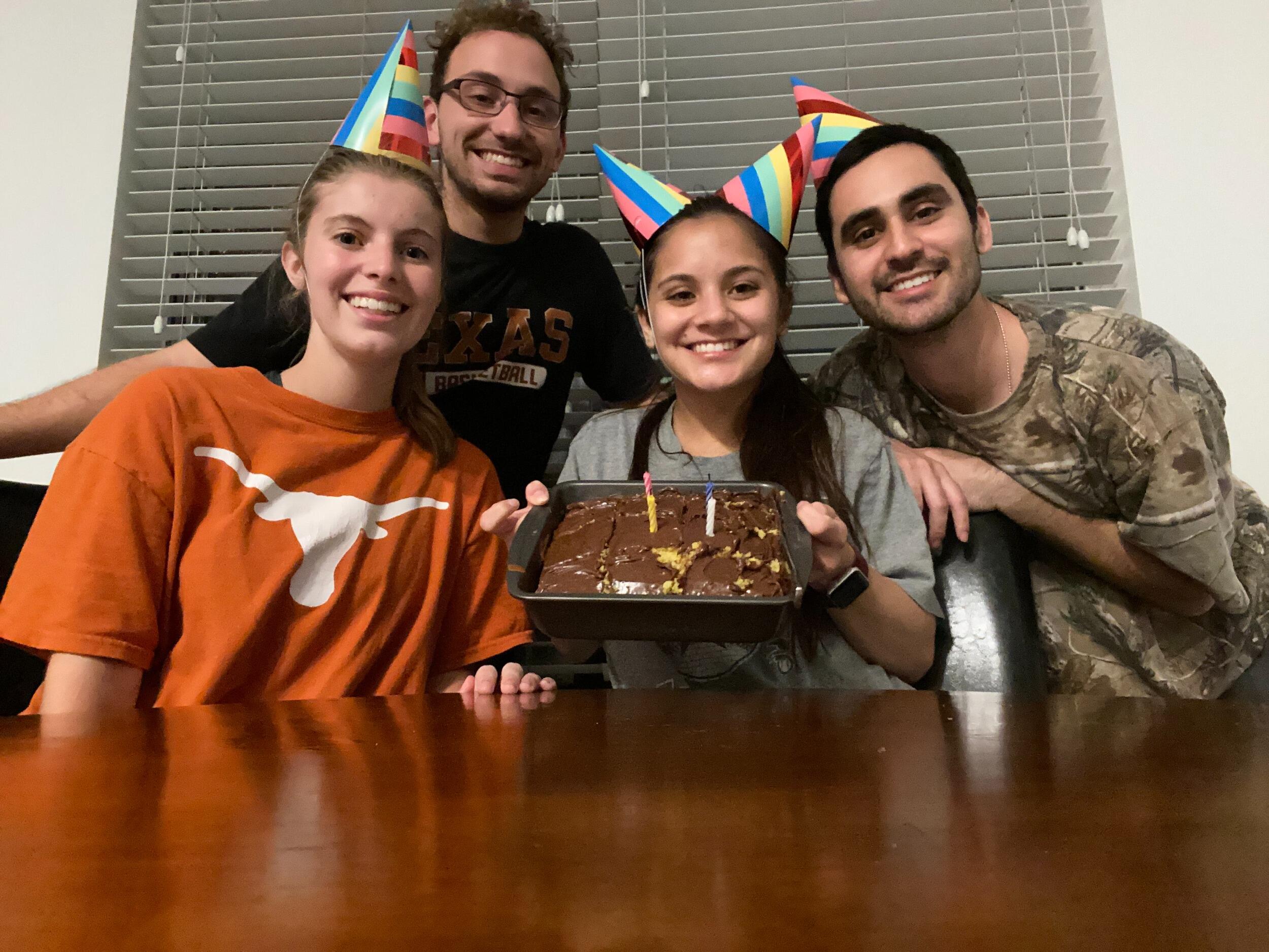 lockdown birthday with our Houston roomies