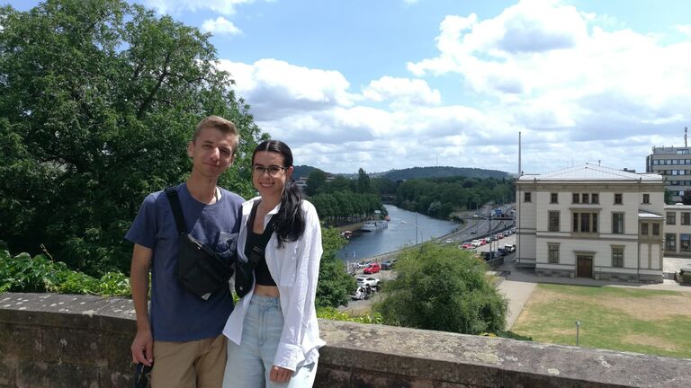 Enjoying the views of Saarbrücken, Germany. 