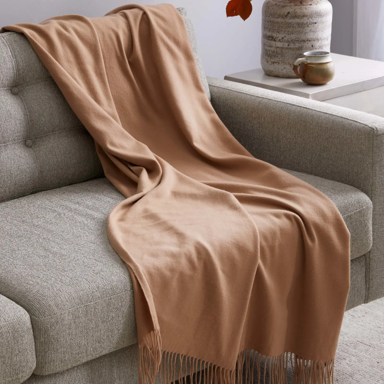 Cashmere Throw Blanket from Quince for your 49th wedding anniversary
