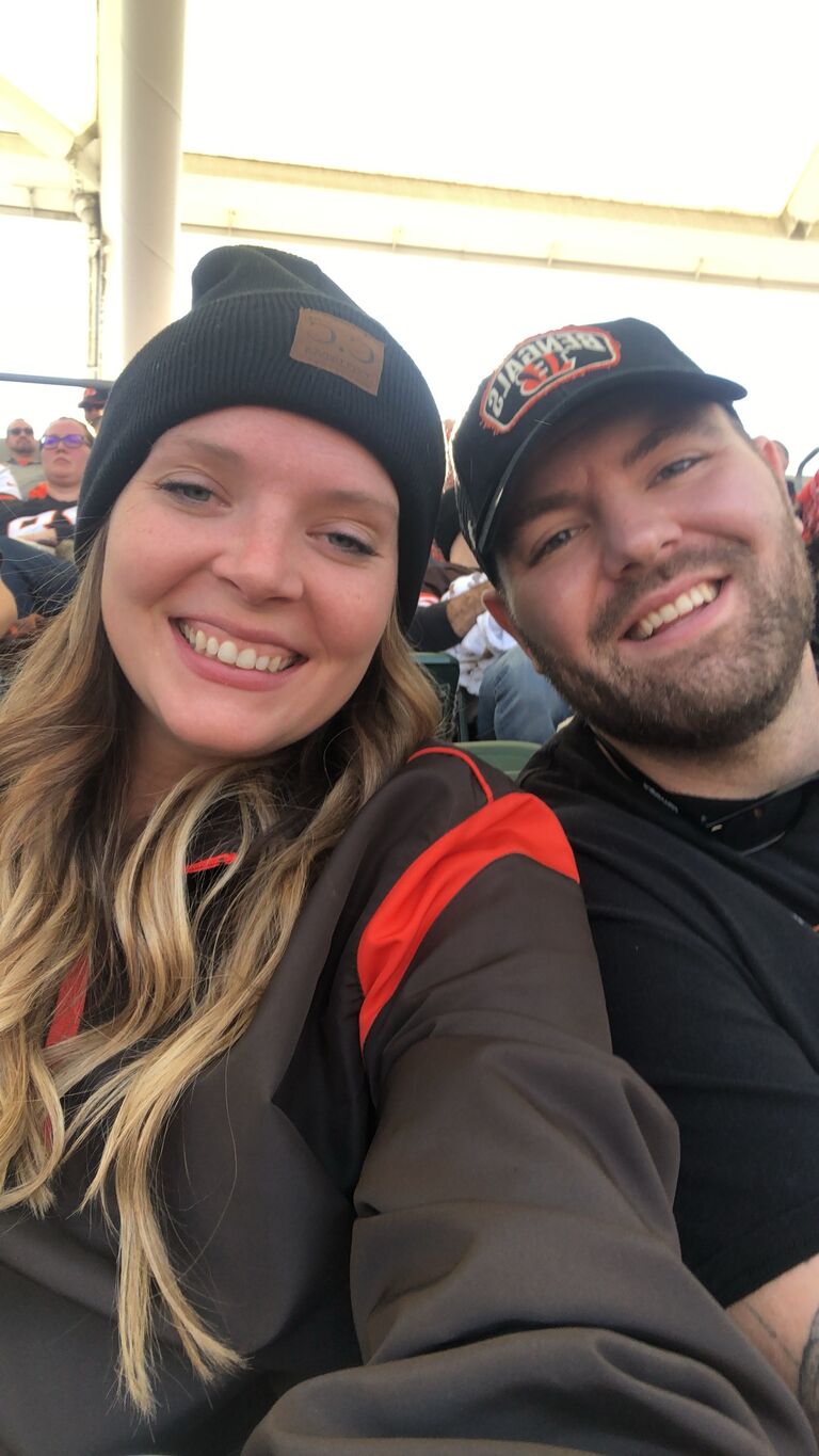 A sad day for Keith to watch the Browns beat the Bengals while celebrating one year together.