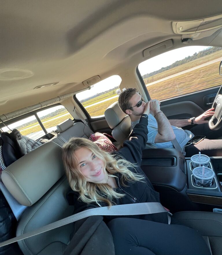 We went on our first road trip together! Marshall wanted to surprise me for my 22nd birthday. I had no idea where we were going! We finally arrived to Oklahoma City. We went to the zoo, had a delicious dinner and stayed at a beautiful hotel. We had so much fun!