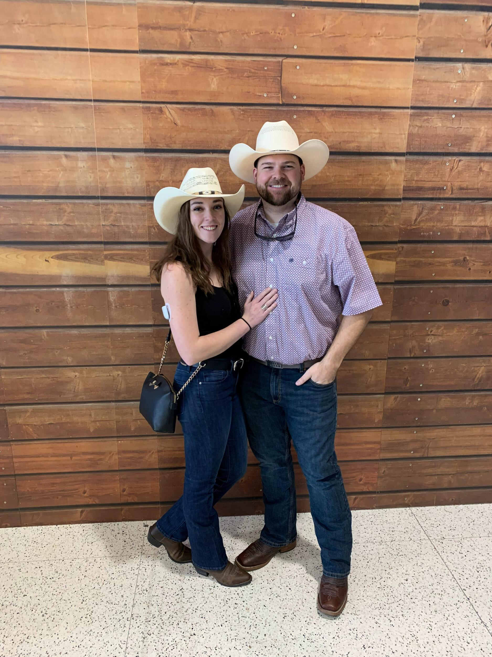 Haley got tickets to see George Strait at the Houston Rodeo for their anniversary! Best gift ever!