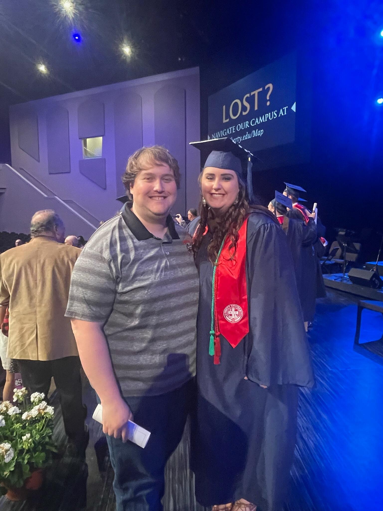 Sarah appreciated everyone who came to support her graduation! 