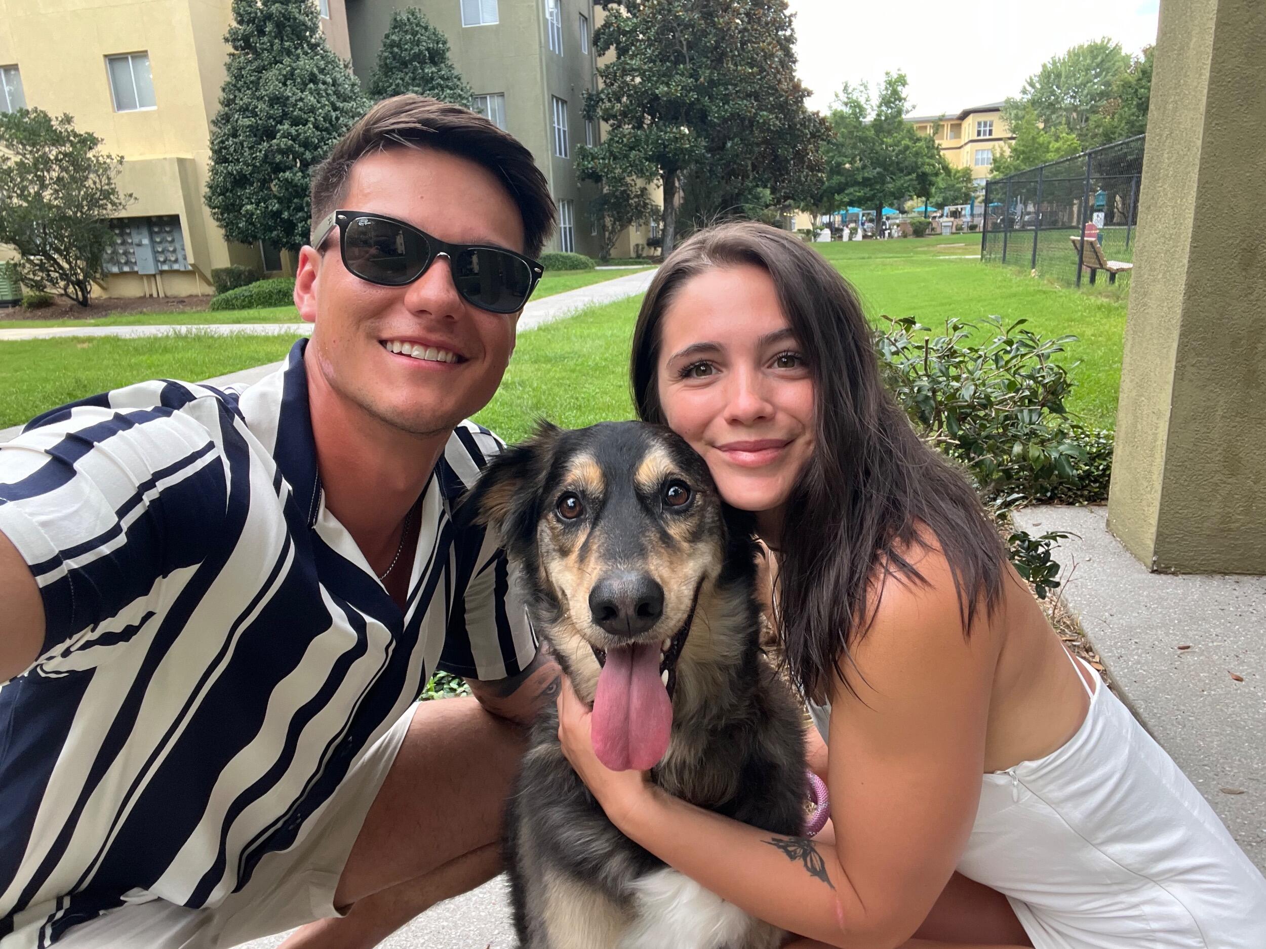 Grew our family with our first pup. Kona is now the center of our universe.